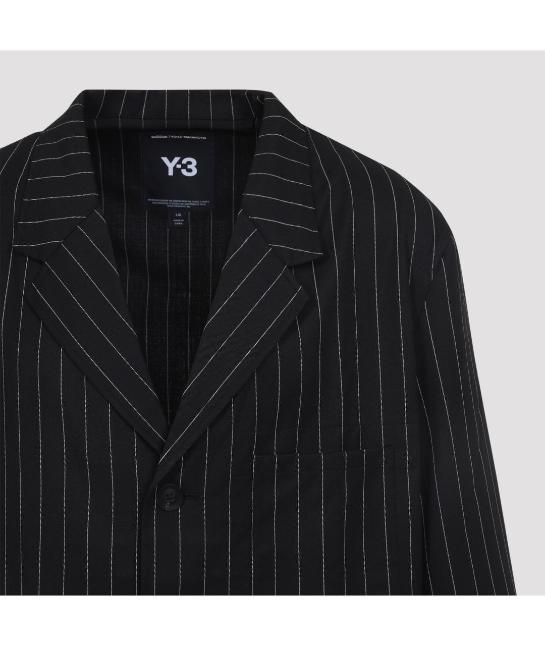 Y-3 Черный полиэстеровый пиджак, фото 5