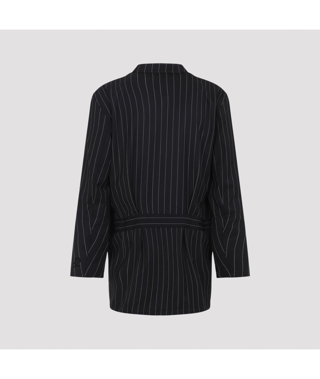 Y-3 Черный полиэстеровый пиджак, фото 4