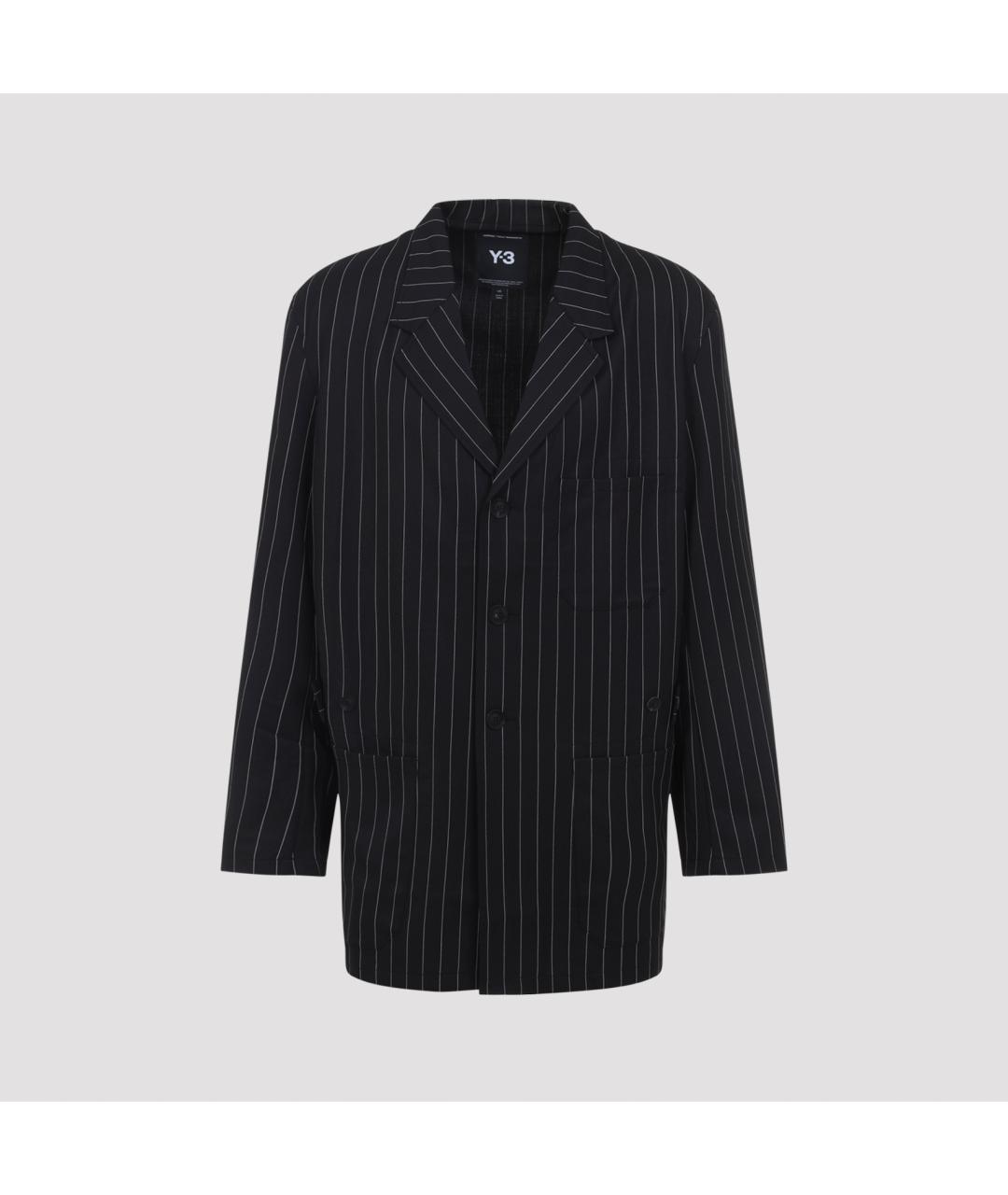 Y-3 Черный полиэстеровый пиджак, фото 3