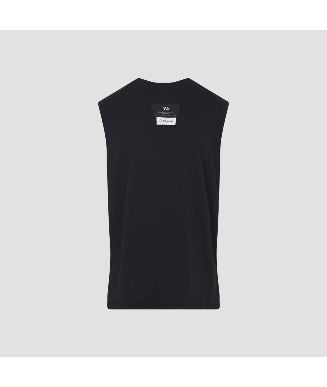 Y-3 Черная синтетическая майка, фото 4