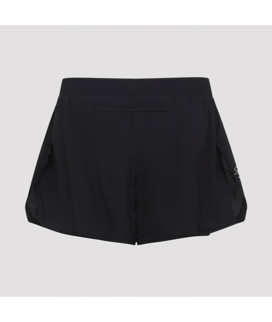 Y-3 Черные полиамидовые шорты, фото 4