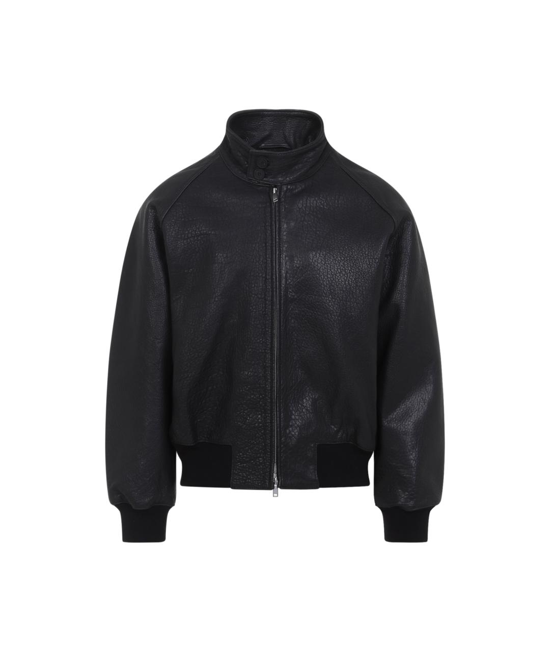 STUDIO NICHOLSON Черная кожаная куртка, фото 1