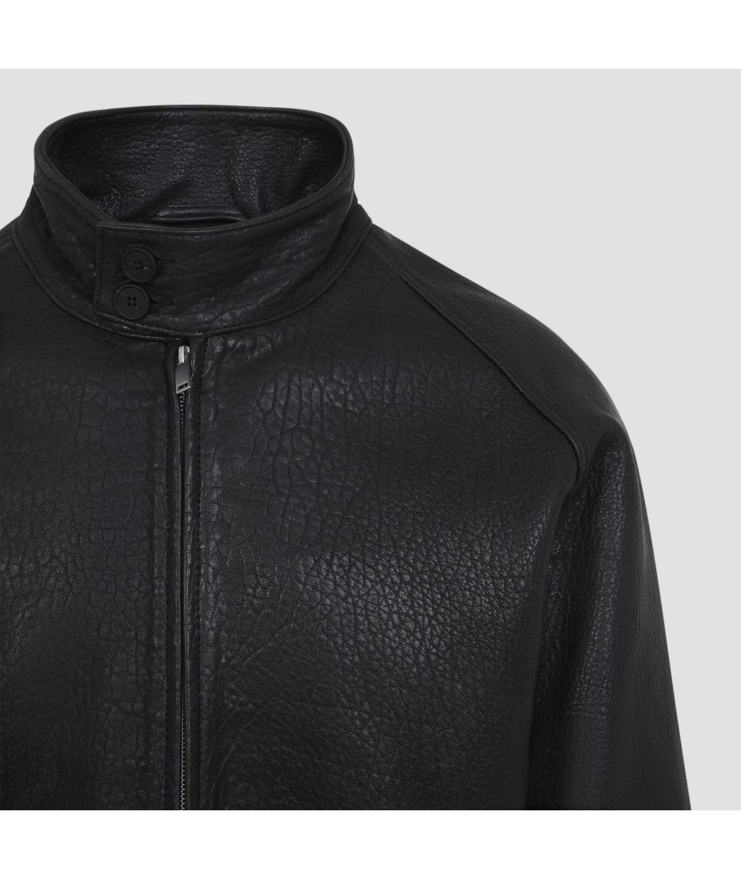 STUDIO NICHOLSON Черная кожаная куртка, фото 6