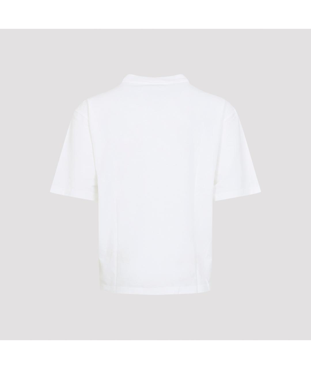 ACNE STUDIOS Белая хлопковая футболка, фото 4