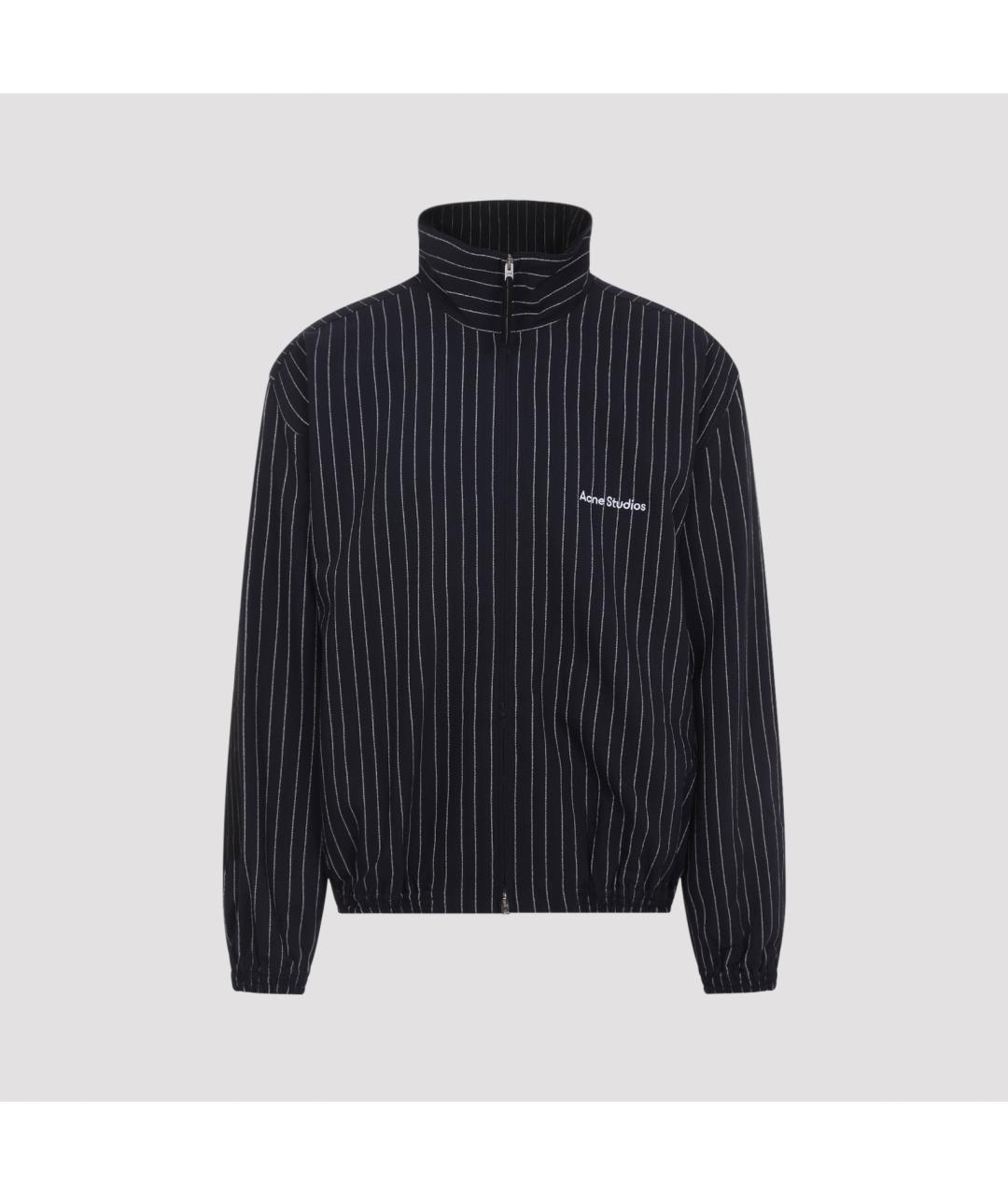 ACNE STUDIOS Темно-синяя шерстяная куртка, фото 3