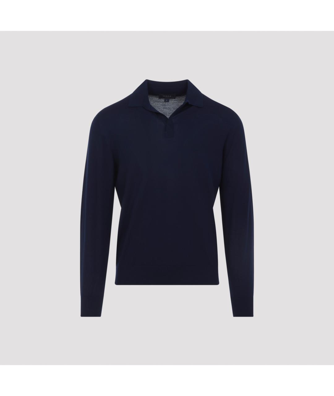 SEASE Темно-синий шерстяной джемпер / свитер, фото 2