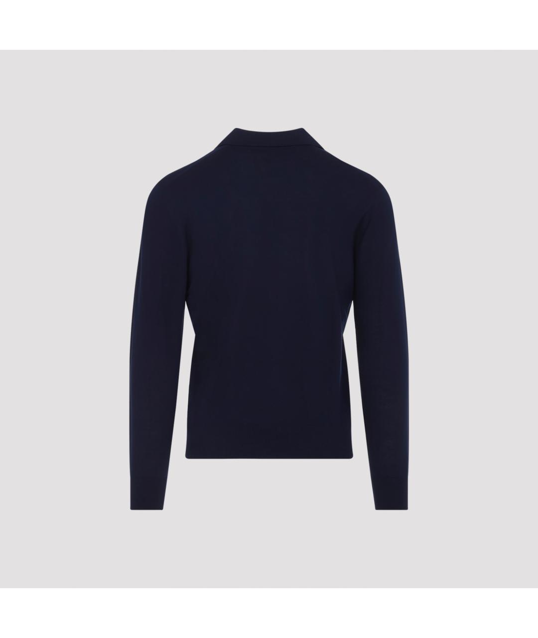 SEASE Темно-синий шерстяной джемпер / свитер, фото 4