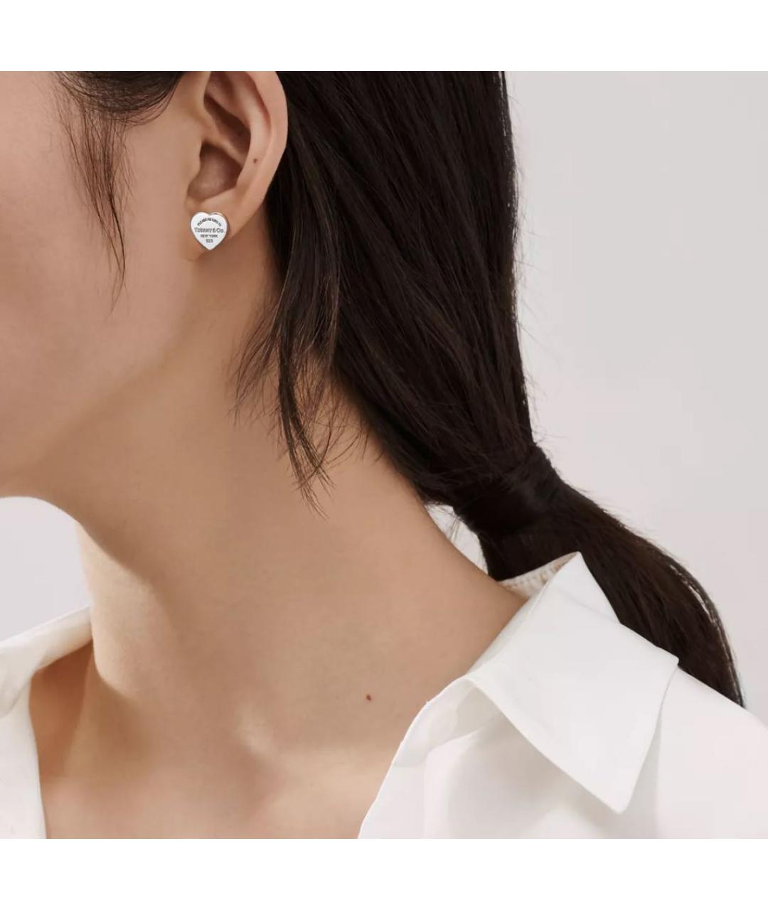 TIFFANY&CO Серебряные серебряные серьги, фото 2