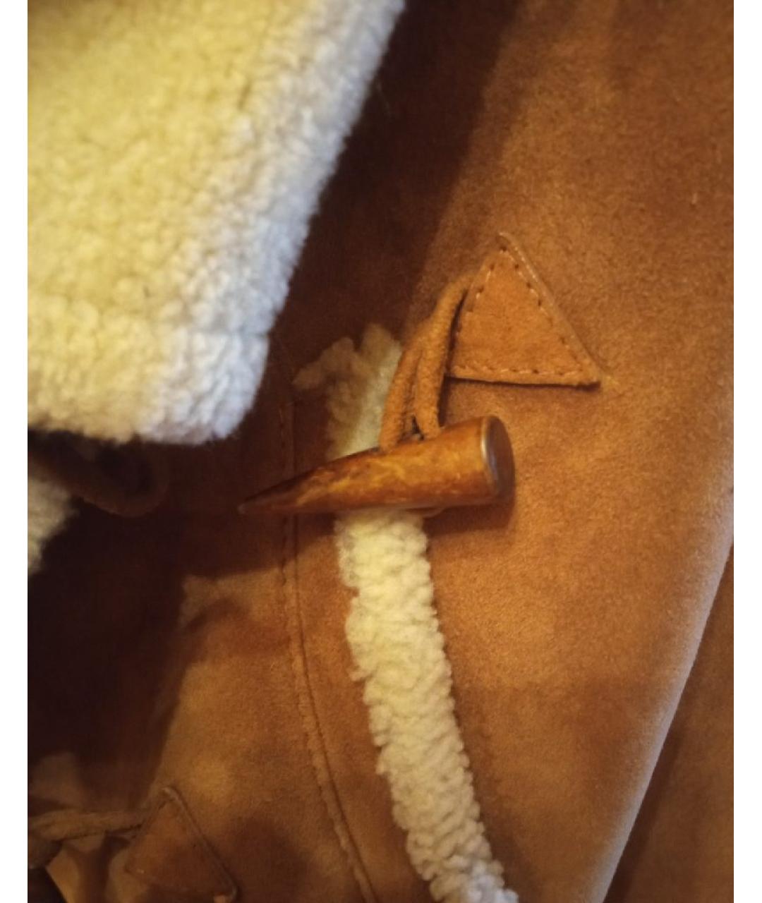 ALEXANDER MCQUEEN Горчичная замшевая дубленка, фото 5