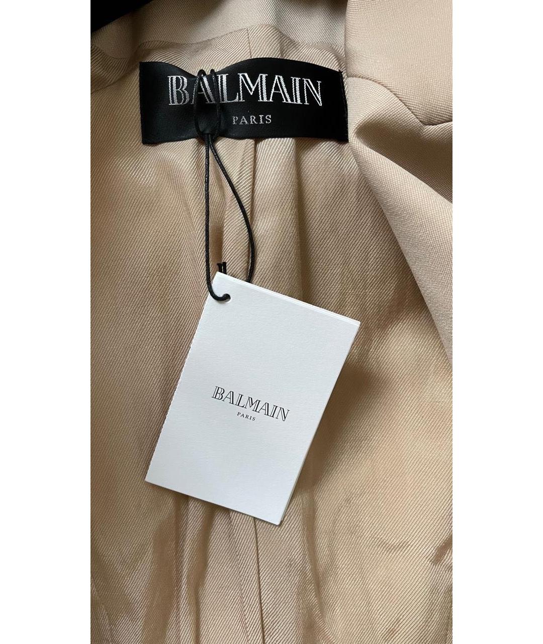 BALMAIN Бежевый жакет/пиджак, фото 2