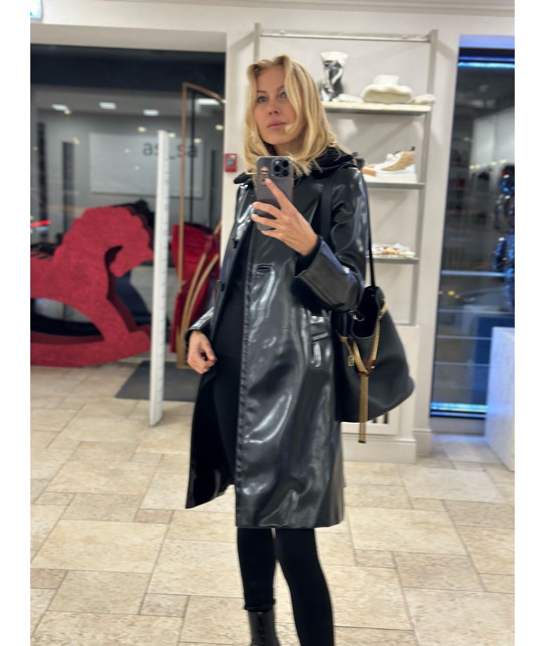 PRADA Черное пальто, фото 5