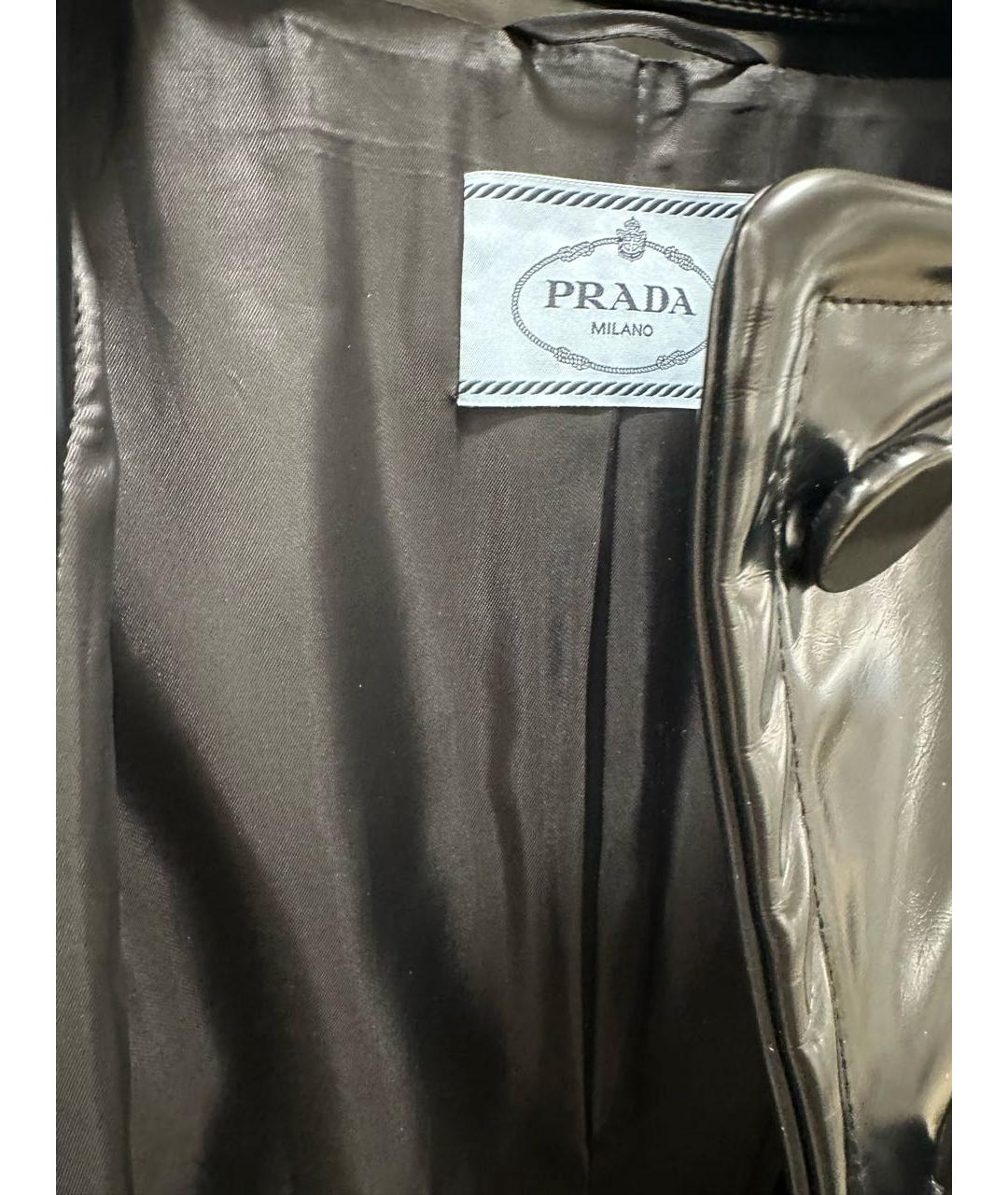 PRADA Черное пальто, фото 3