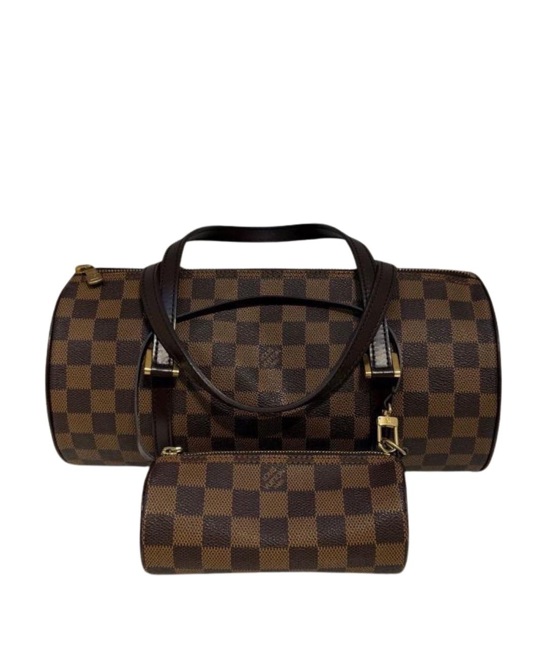 LOUIS VUITTON Коричневая сумка с короткими ручками, фото 1