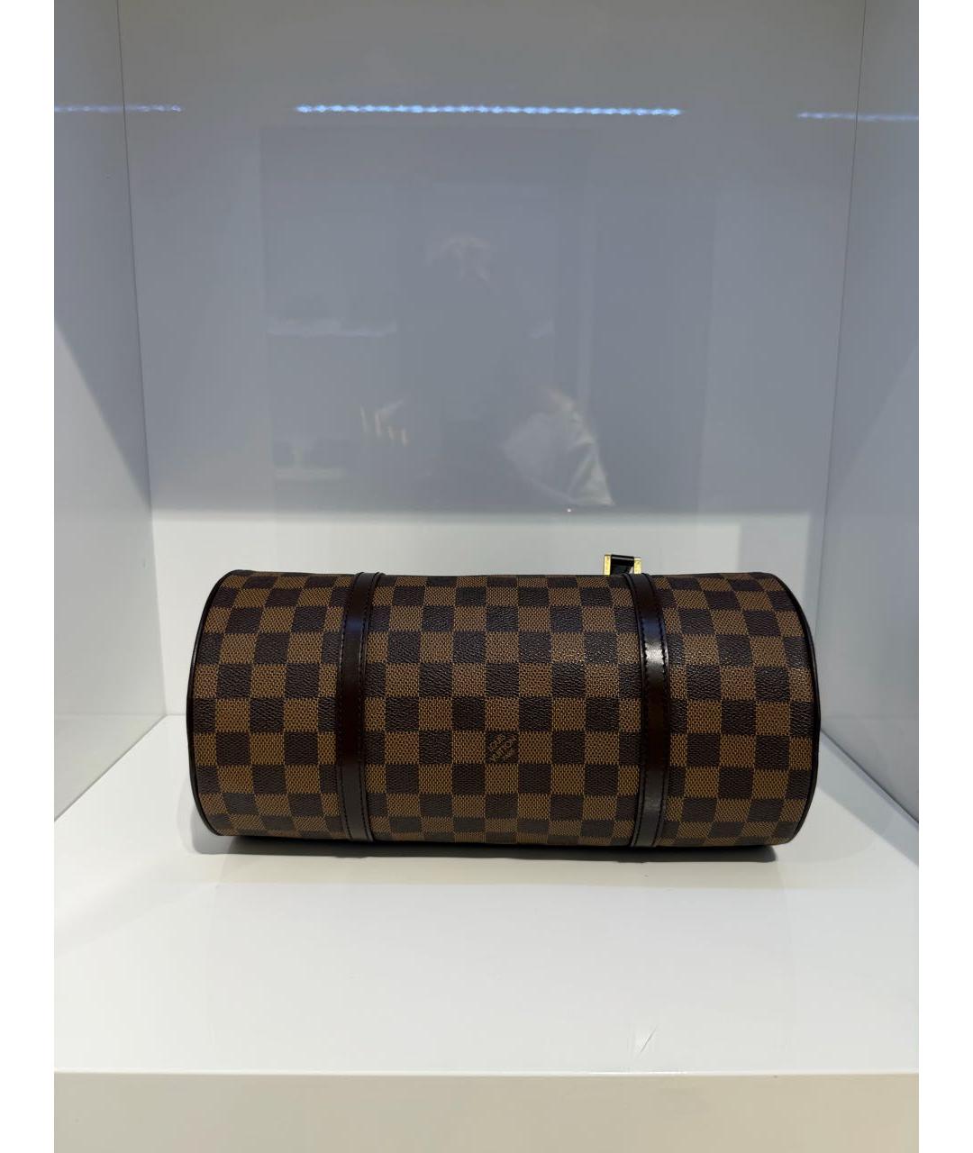 LOUIS VUITTON Коричневая сумка с короткими ручками, фото 4