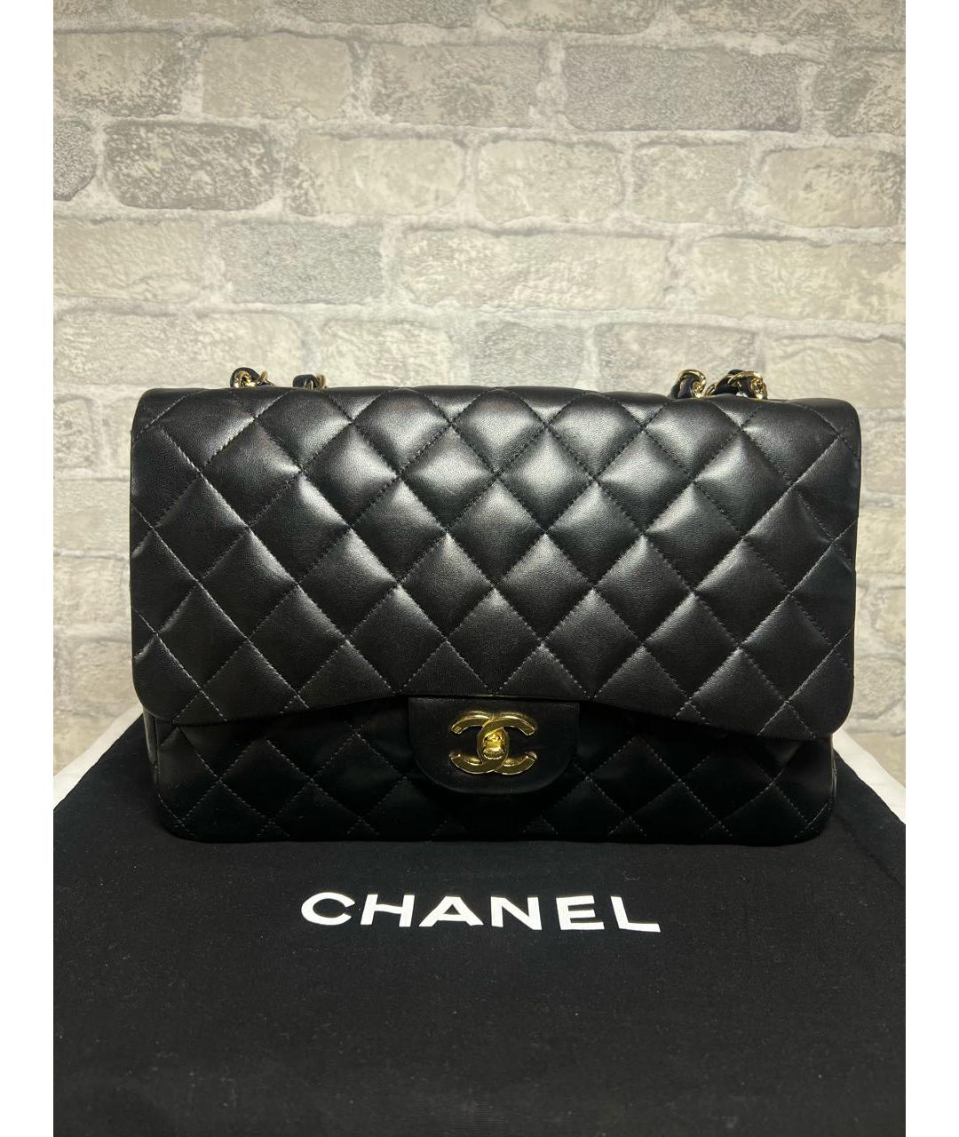 CHANEL Черная кожаная сумка через плечо, фото 9