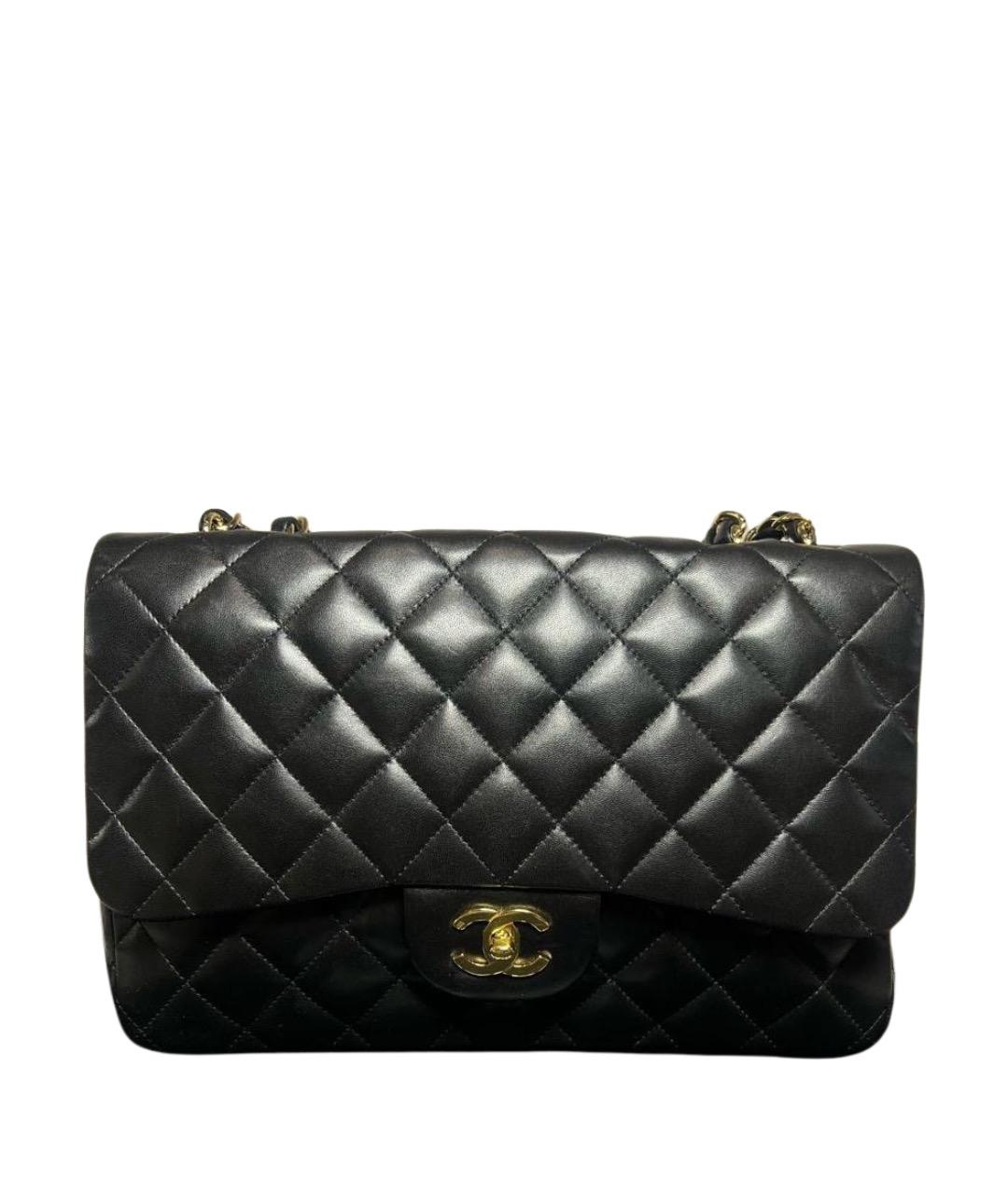 CHANEL Черная кожаная сумка через плечо, фото 1