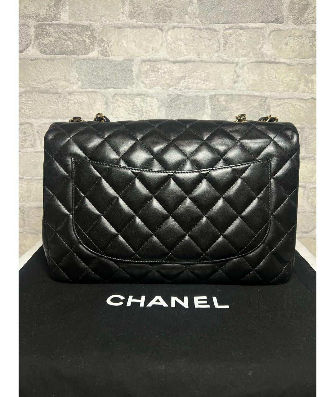 CHANEL Черная кожаная сумка через плечо, фото 4