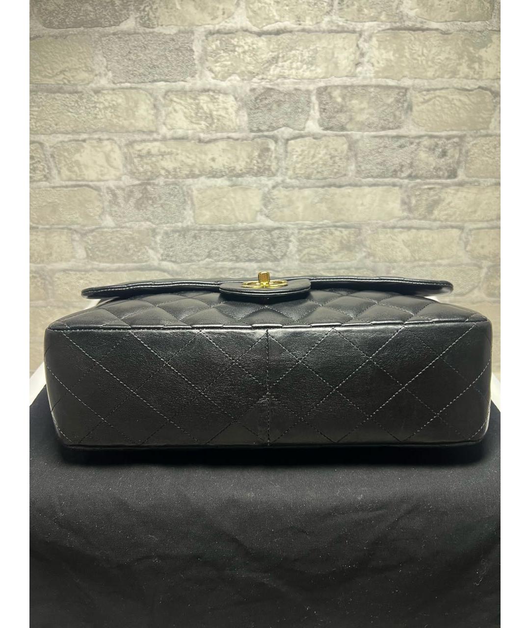 CHANEL Черная кожаная сумка через плечо, фото 7