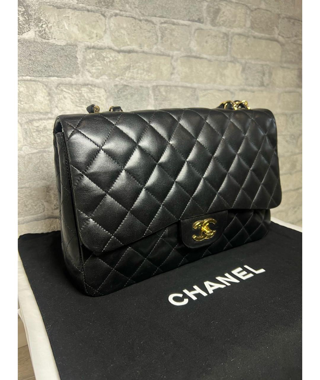 CHANEL Черная кожаная сумка через плечо, фото 2