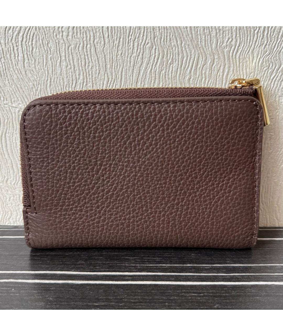 COCCINELLE Коричневый кожаный кошелек, фото 3