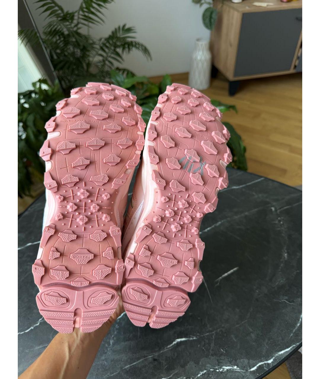 ADIDAS Коралловые кожаные кроссовки, фото 4