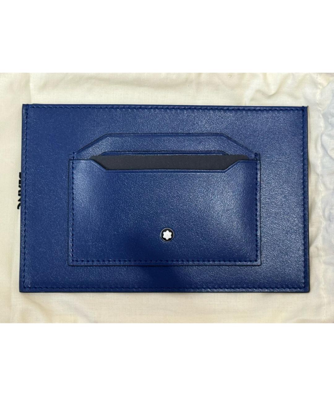 MONTBLANC Синий кожаный кардхолдер, фото 6