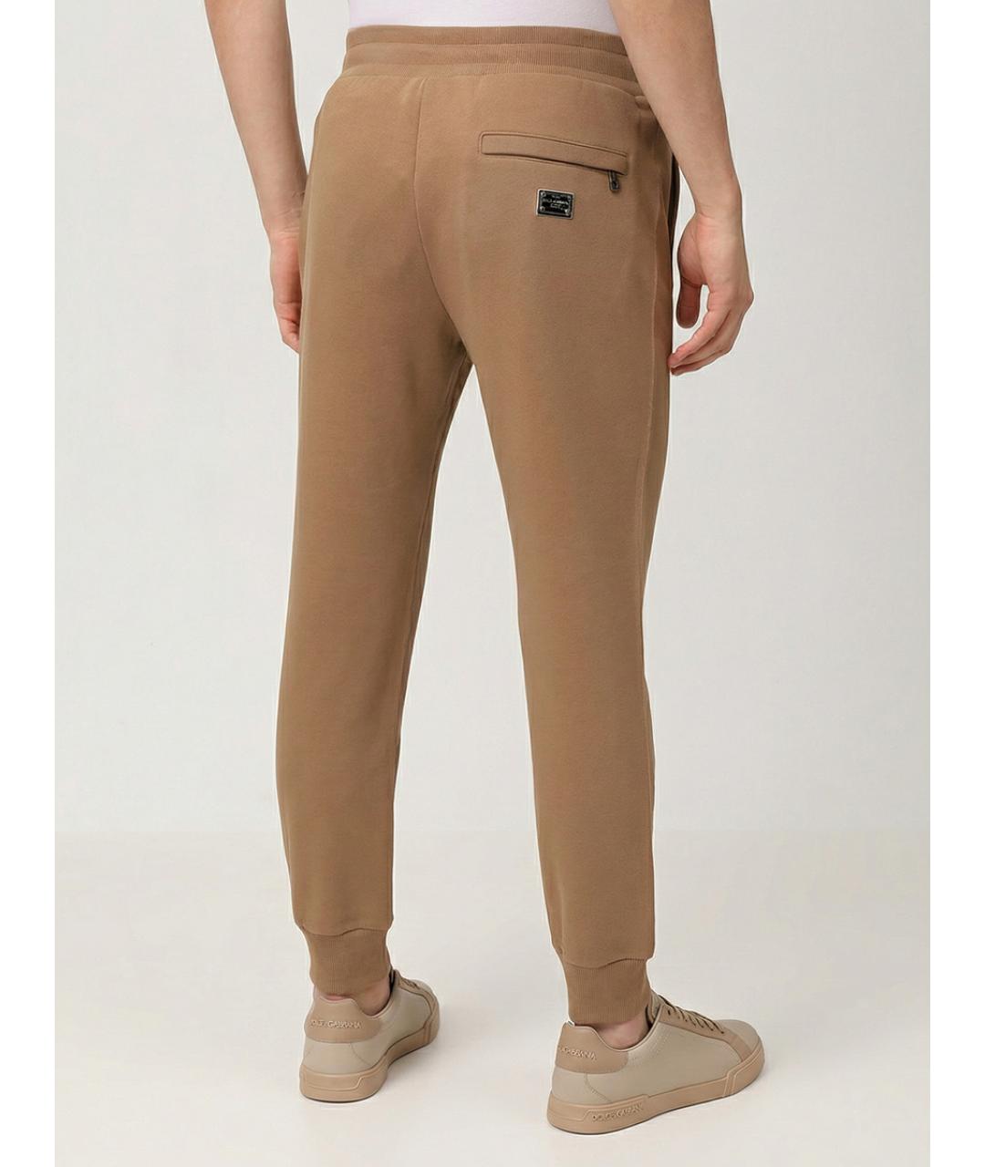 DOLCE&GABBANA Коричневые повседневные брюки, фото 3