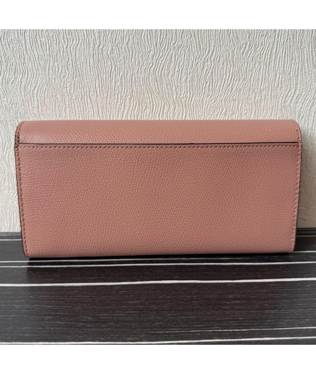 FURLA Розовый кожаный кошелек, фото 3
