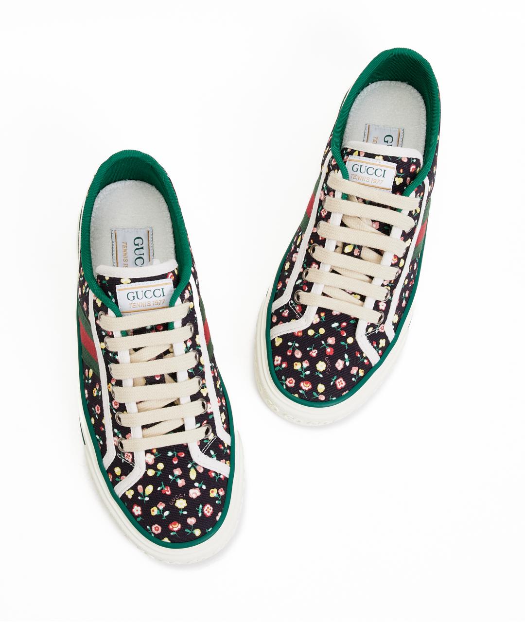 GUCCI Черные текстильные кеды, фото 7