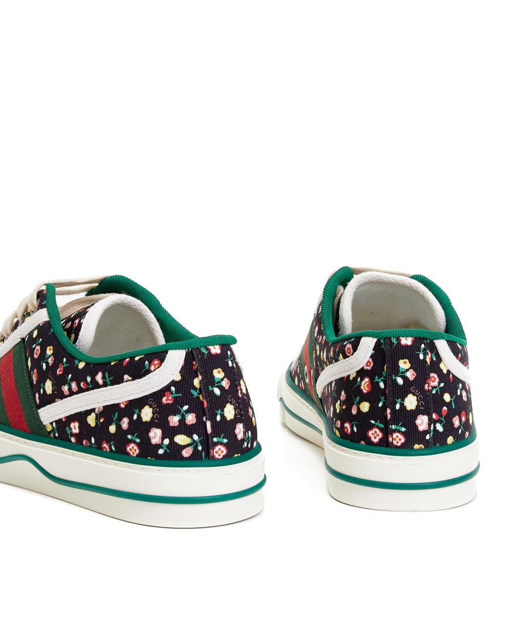 GUCCI Черные текстильные кеды, фото 6