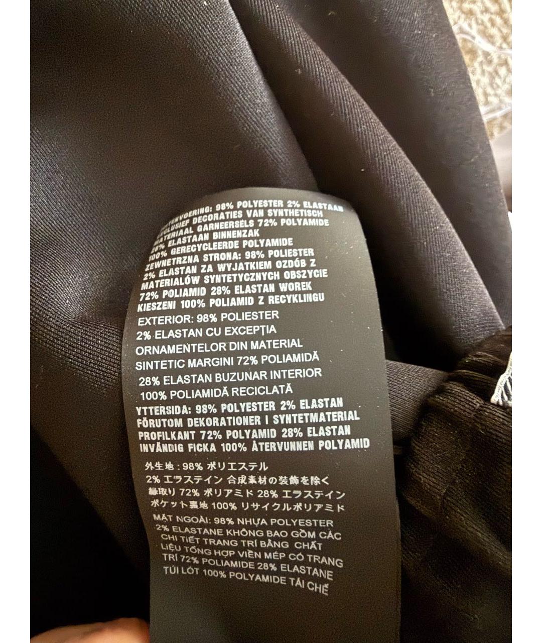 PRADA Черные полиэстеровые спортивные брюки и шорты, фото 6