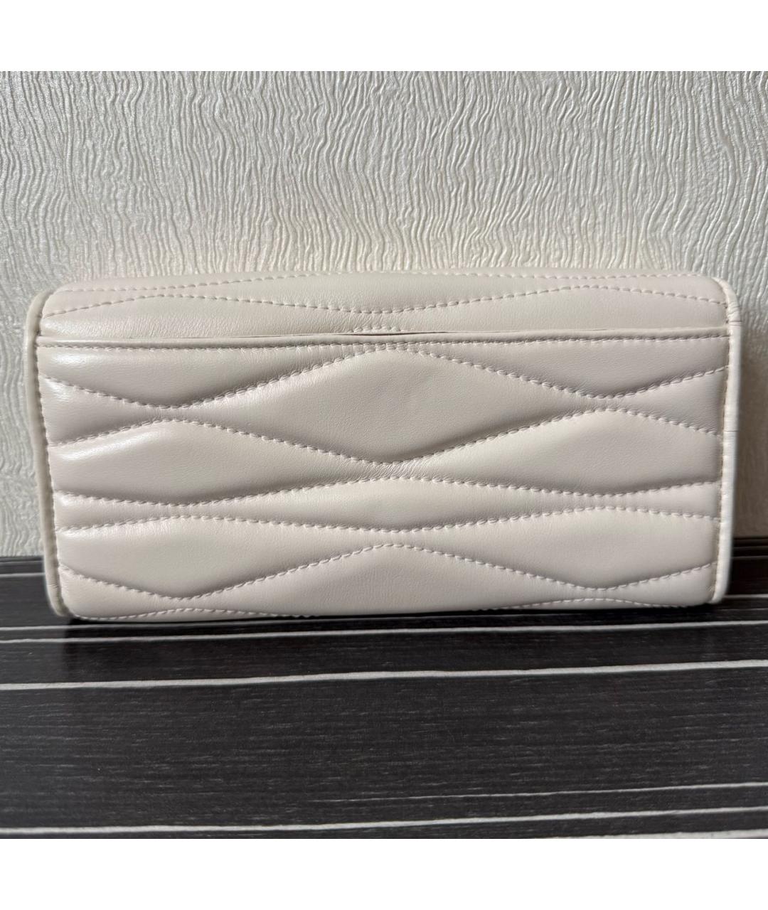 FURLA Бежевый кожаный кошелек, фото 3