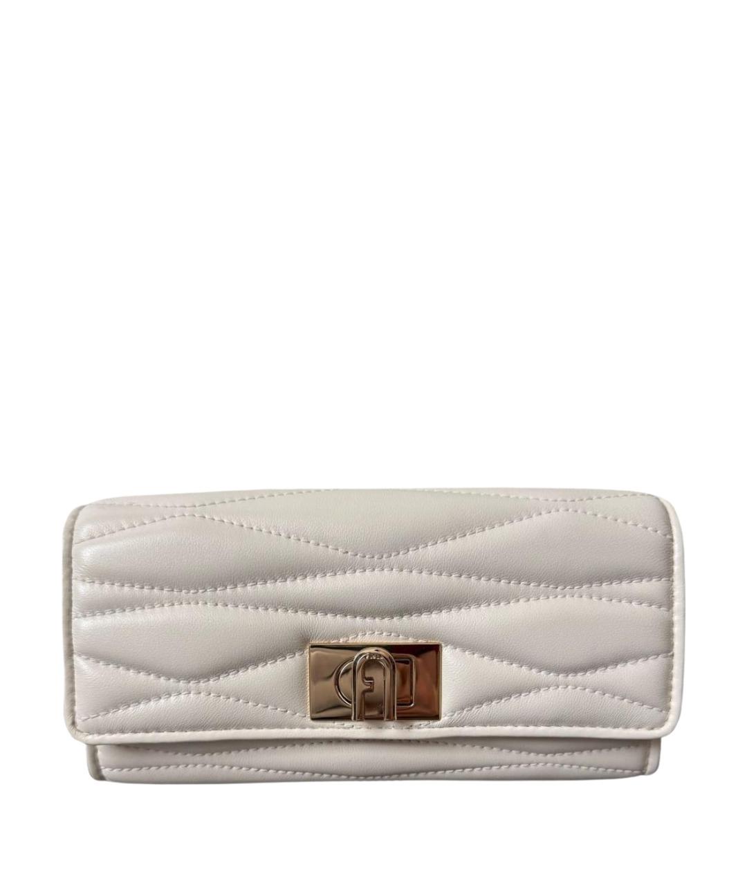 FURLA Бежевый кожаный кошелек, фото 1