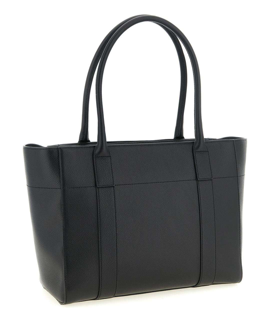 MULBERRY Черная кожаная сумка тоут, фото 2