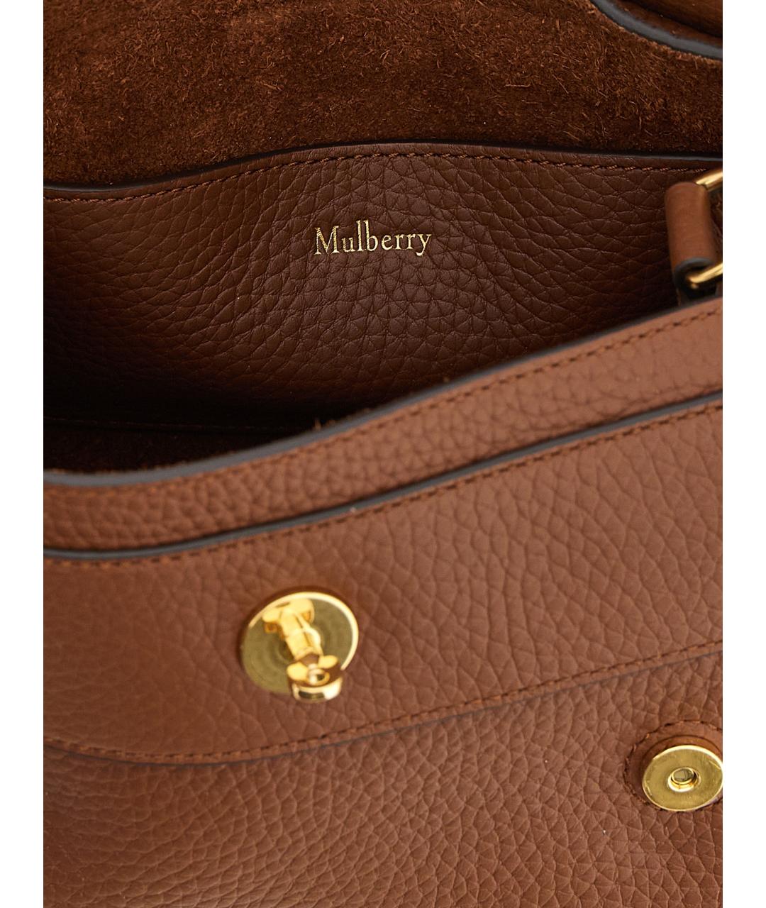 MULBERRY Коричневая кожаная сумка тоут, фото 4