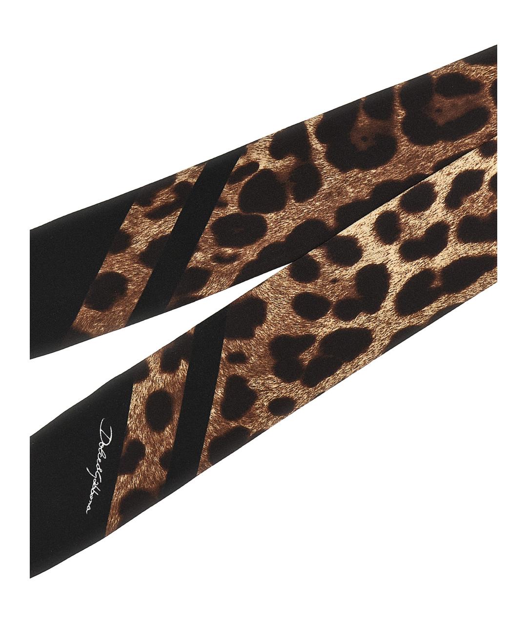 DOLCE&GABBANA Мульти шелковый шарф, фото 3