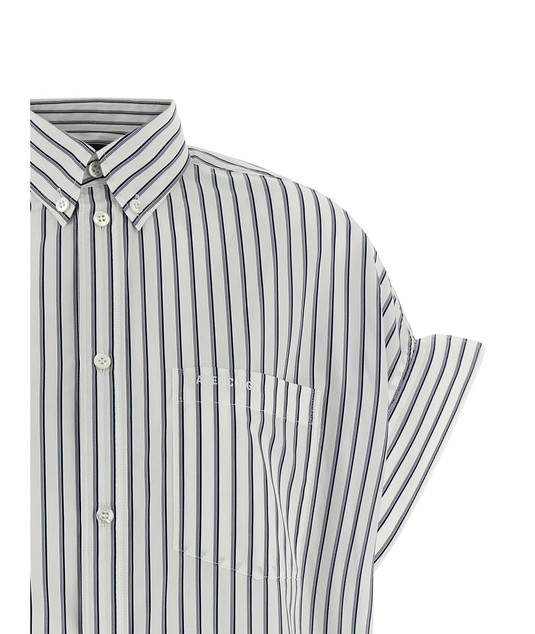 BALENCIAGA Белая хлопковая рубашка, фото 3