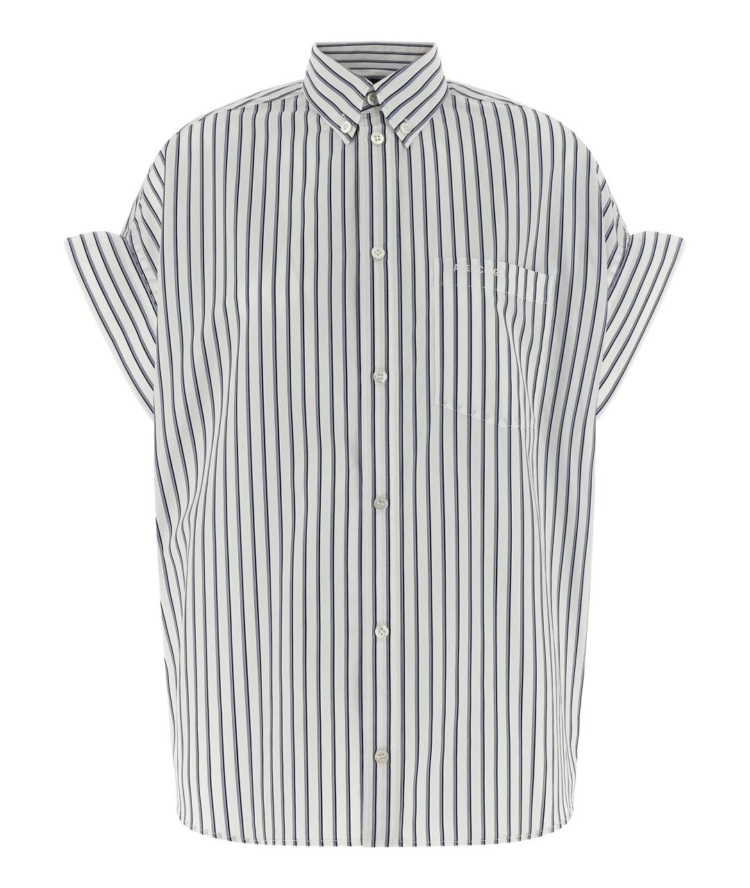 BALENCIAGA Белая хлопковая рубашка, фото 1