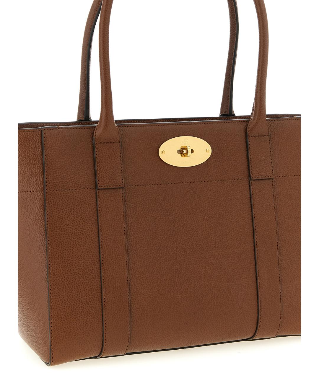 MULBERRY Коричневая кожаная сумка тоут, фото 3