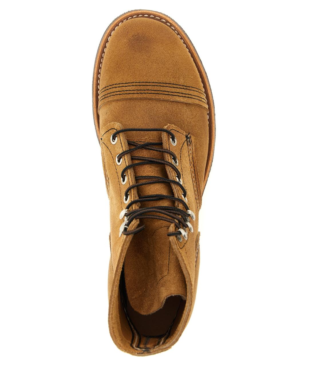 RED WING Коричневые кожаные высокие ботинки, фото 4