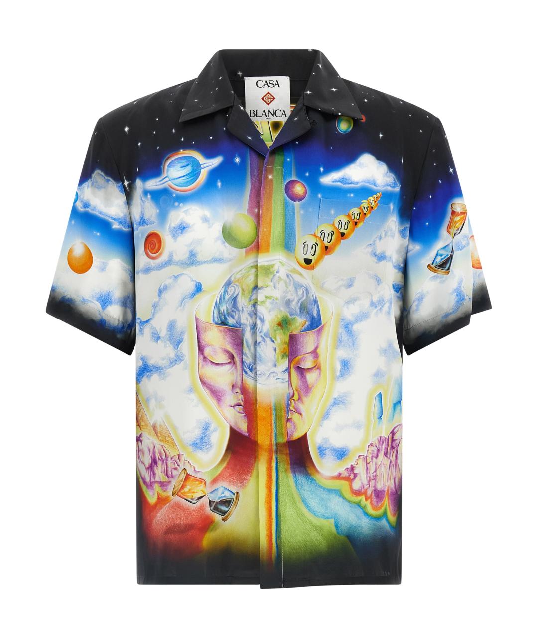 CASABLANCA Мульти шелковая кэжуал рубашка, фото 1