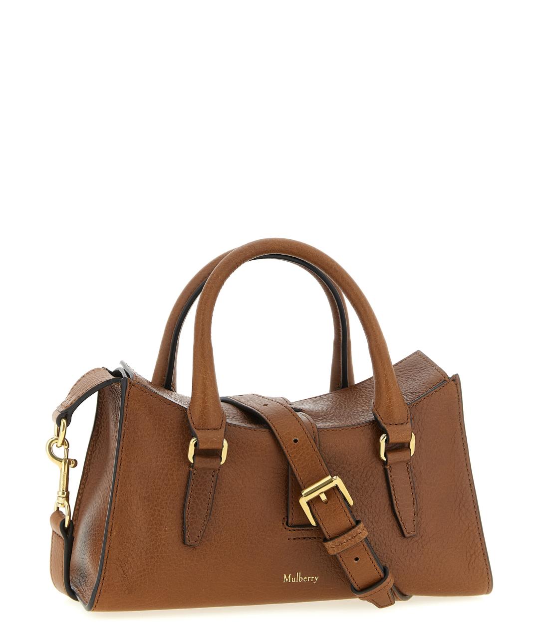MULBERRY Коричневая кожаная сумка тоут, фото 2