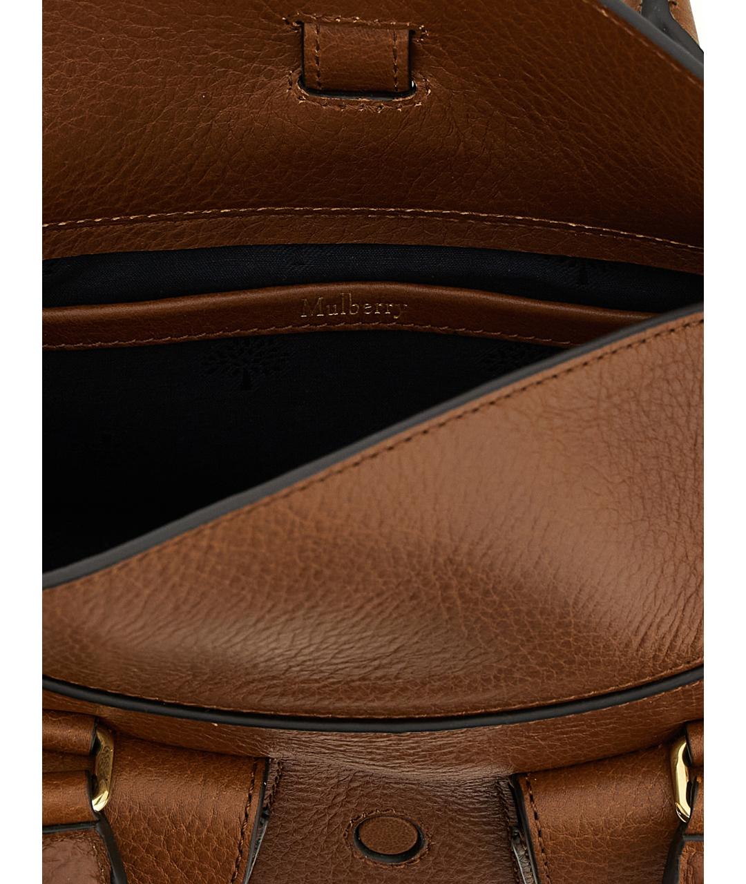 MULBERRY Коричневая кожаная сумка тоут, фото 4