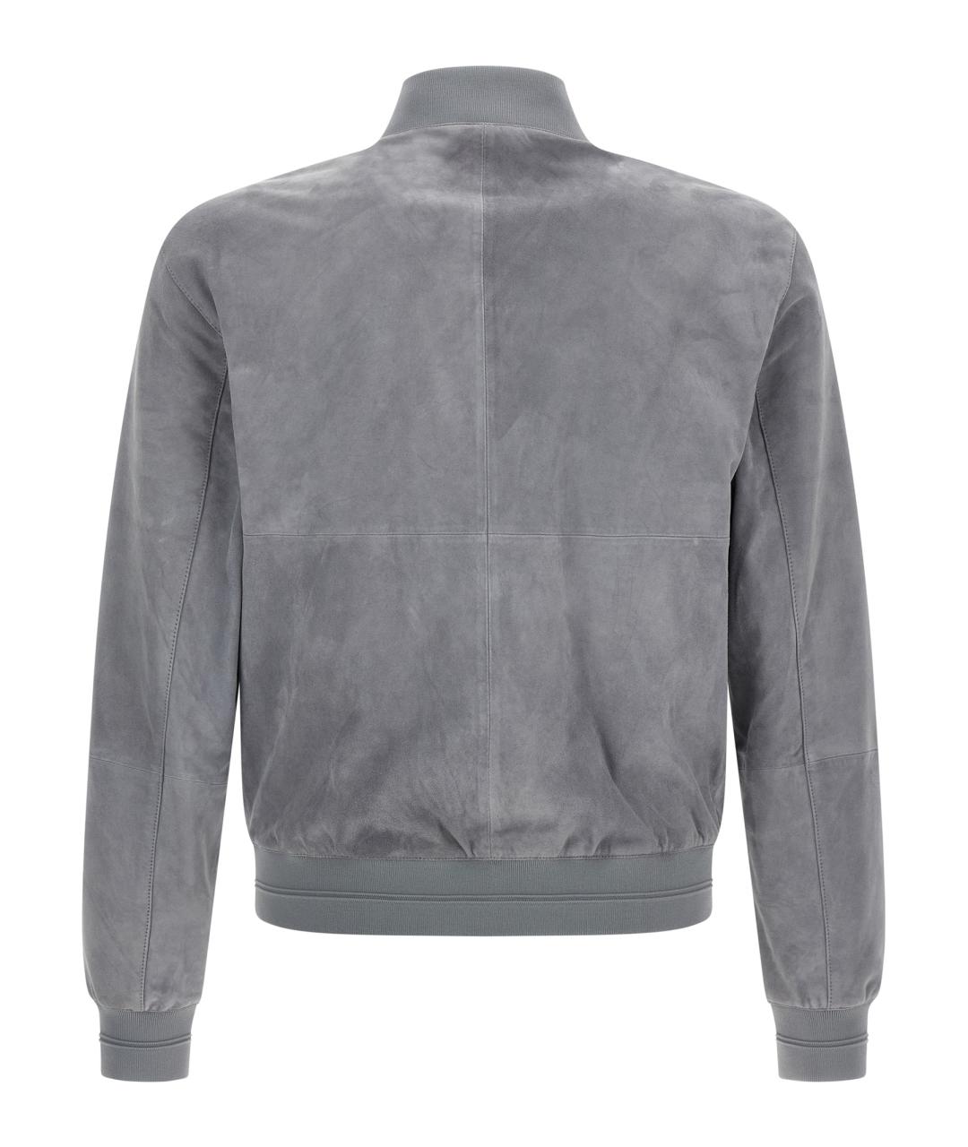 PAL ZILERI Серая замшевая куртка, фото 2