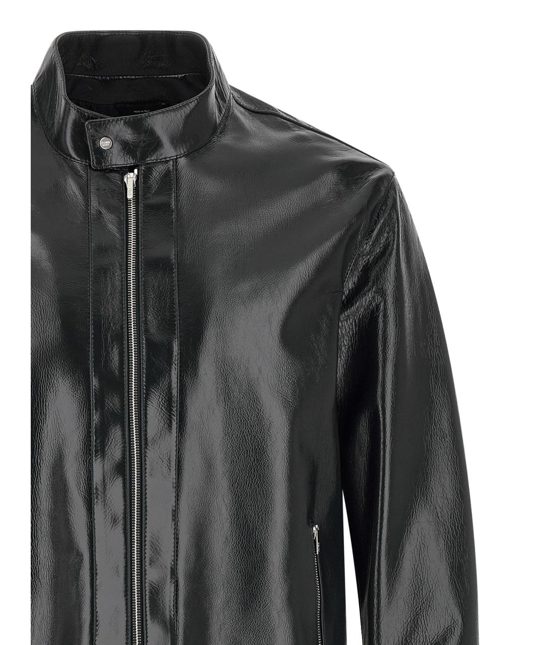 FENDI Синяя кожаная куртка, фото 3