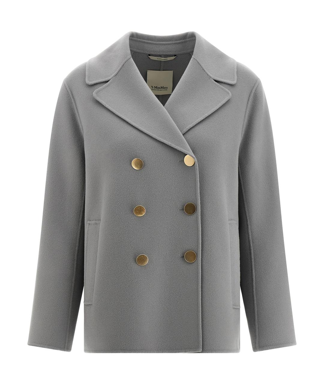 'S MAX MARA Серый шерстяной жакет/пиджак, фото 1