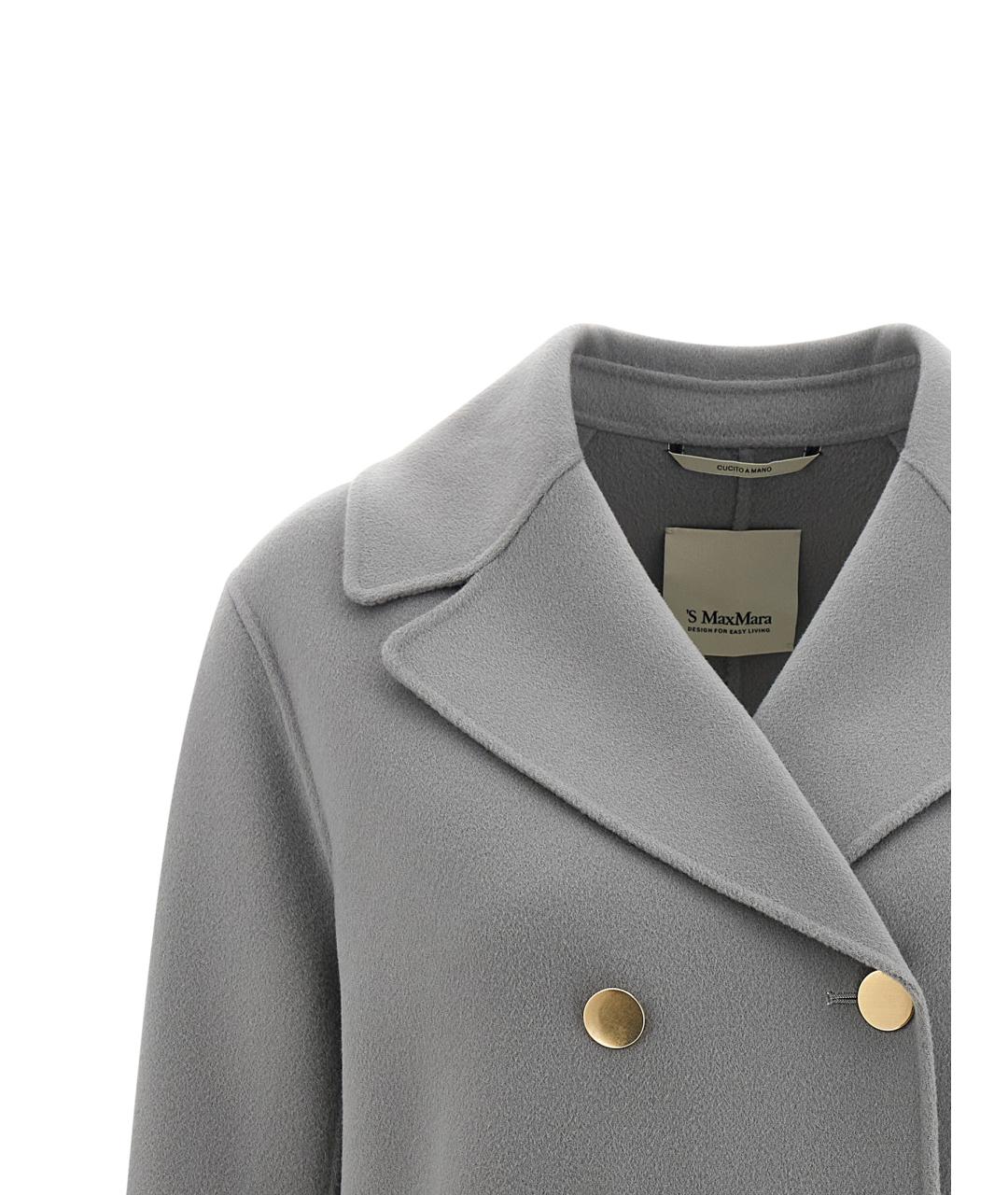 'S MAX MARA Серый шерстяной жакет/пиджак, фото 3