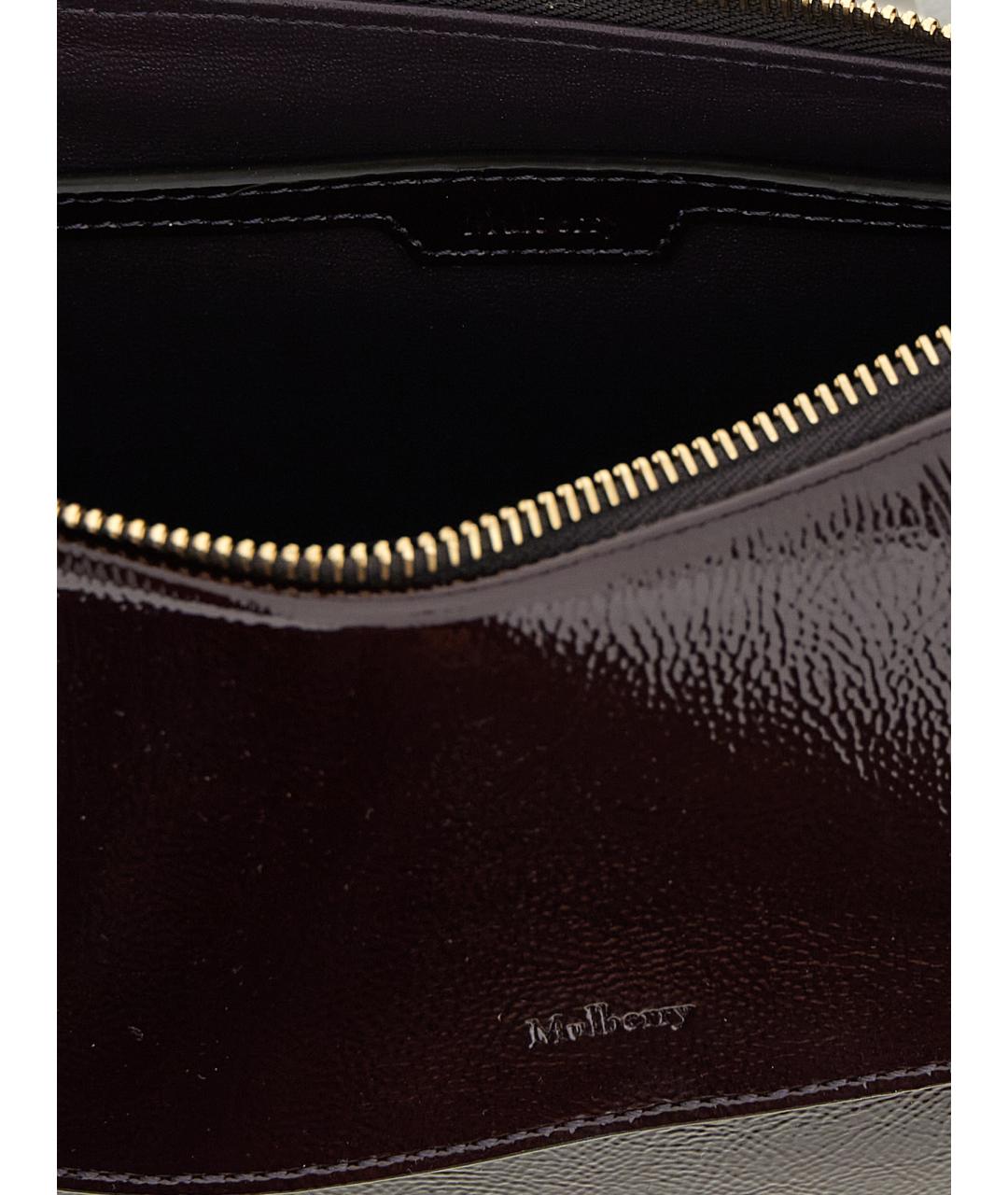 MULBERRY Фиолетовая кожаная сумка через плечо, фото 4