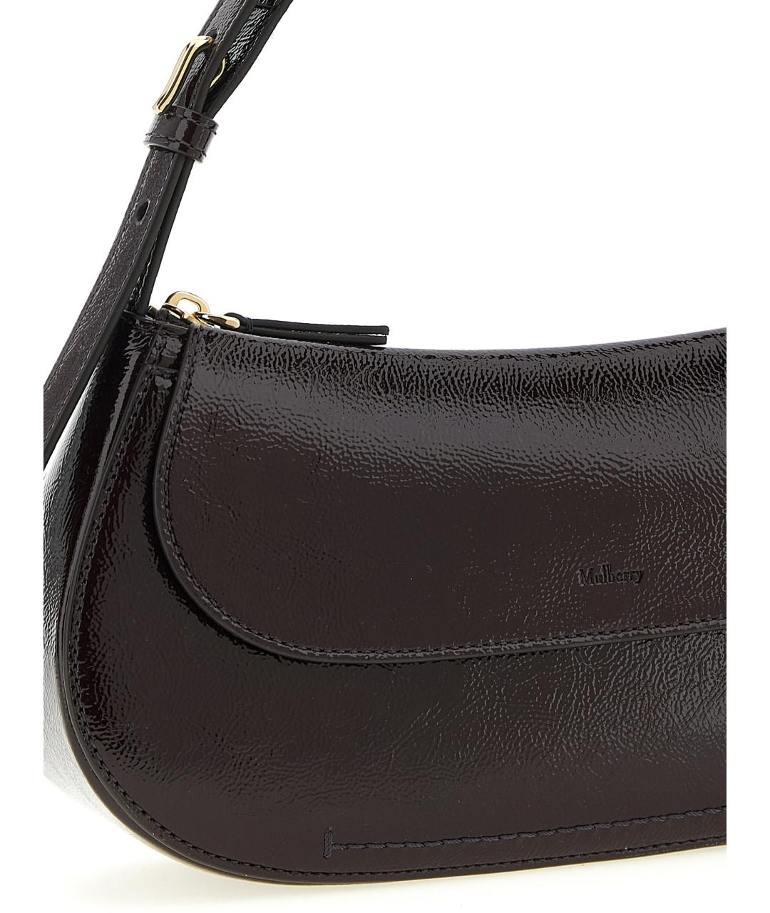 MULBERRY Фиолетовая кожаная сумка через плечо, фото 3