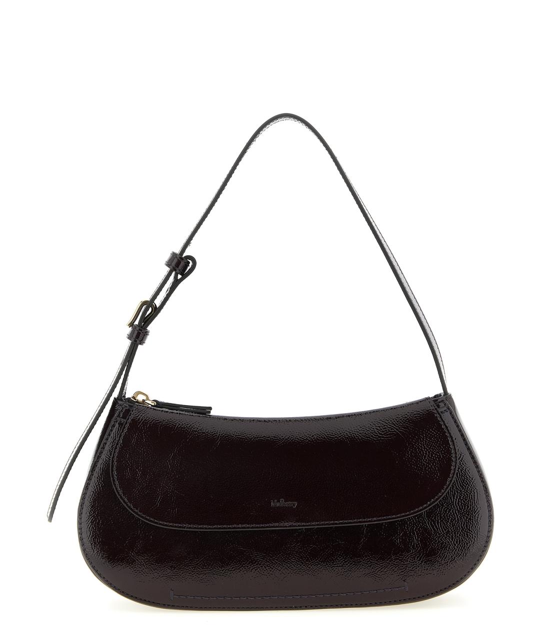 MULBERRY Фиолетовая кожаная сумка через плечо, фото 1